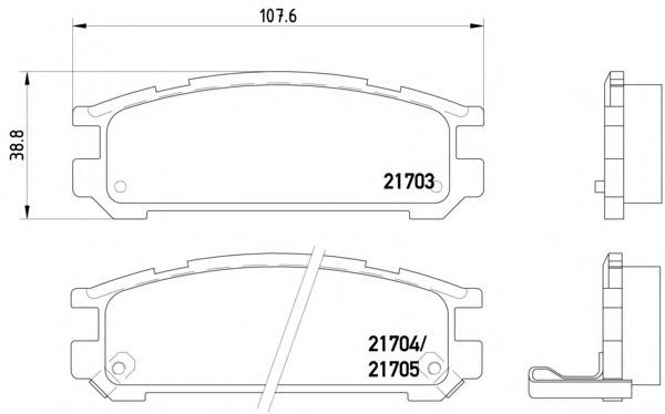 Купити 2170301 Textar Задні колодки
