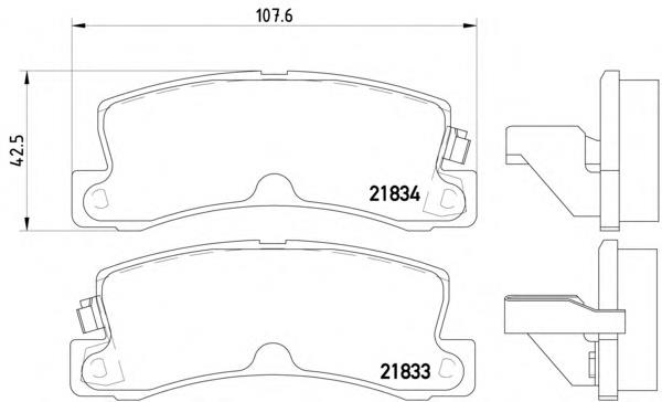 Купити 2183301 Textar Задні колодки