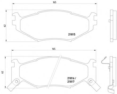 Гальмівні колодки Textar 2181501 ціна, від 28.26 USD