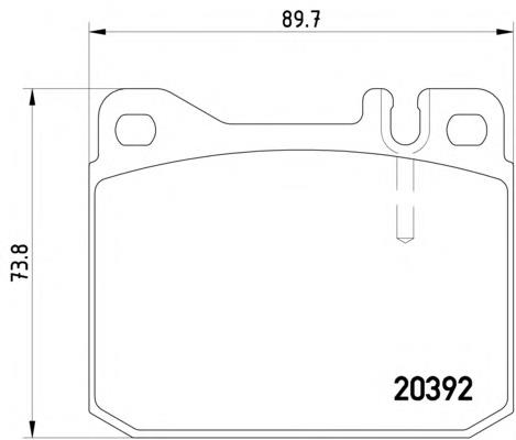 Гальмівні колодки Textar 2039204 ціна, від 16.92 USD