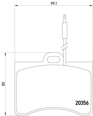 Колодки гальмівні передні, дискові 2035604 Textar