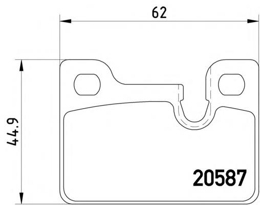 Задні гальмівні колодки Textar 2058702 ціна, від 6.01 USD
