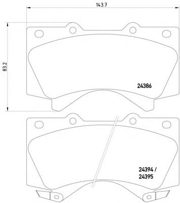 Гальмівні колодки Textar 2438601 ціна, від 31.66 USD