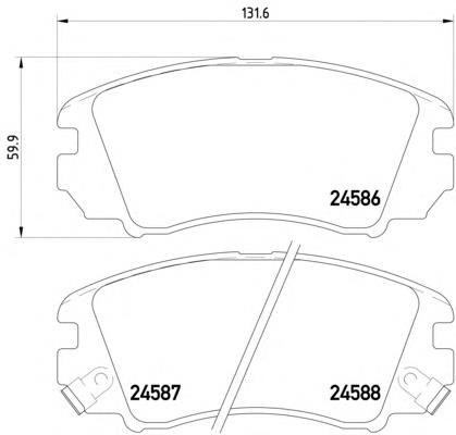 Гальмівні колодки Textar 2458601 ціна, від 19.94 USD