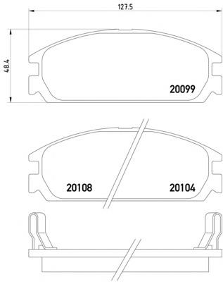 Колодки гальмівні передні, дискові 2009902 Textar