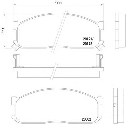 Гальмівні колодки Textar 2000201 ціна, від 15.28 USD