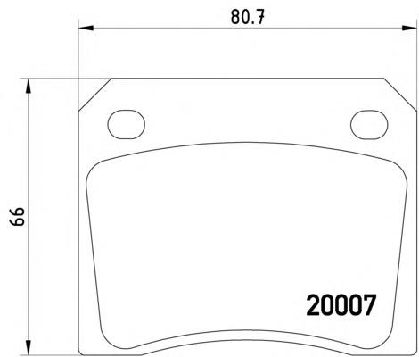 Колодки гальмові задні, дискові 2000702 Textar