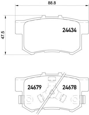 Купити 2443402 Textar Задні колодки