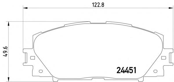 Передні тормозні колодки 2445101 Textar