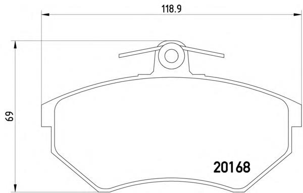 Купити 2016804 Textar Колодки гальмівні передні, дискові