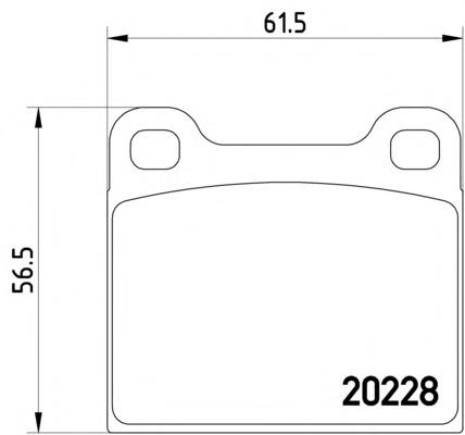 Колодки гальмівні передні, дискові 2022802 Textar