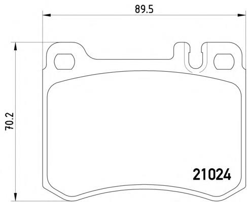 Тормозні колодки Mercedes A0014208520