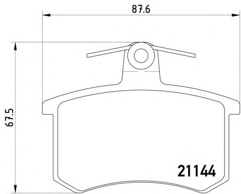 Задні гальмівні колодки Textar 2114401 ціна, від 14.60 USD