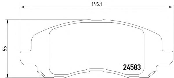 Купити 2458301 Textar Колодки гальмівні передні, дискові