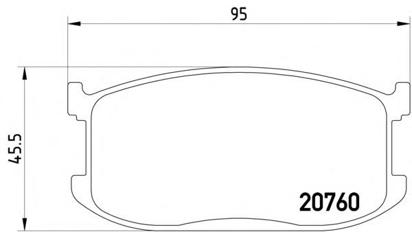 Колодки гальмівні передні, дискові 2076001 Textar