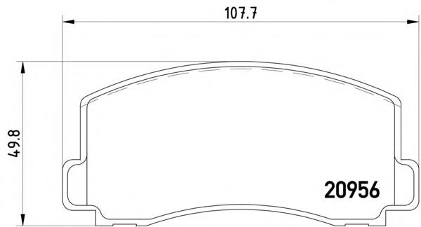 Колодки гальмівні передні, дискові 2095602 Textar