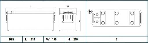 Батарея акумуляторна Exide EG1355 ціна, від 238.09 USD