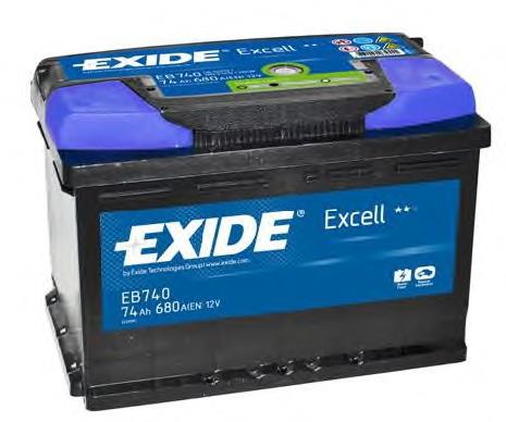 Батарея акумуляторна Exide EB740 ціна, від 100.31 USD