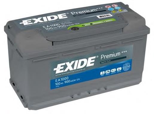 Акумуляторна батарея, АКБ Exide EA1000