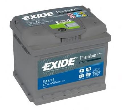 Акумуляторна батарея, АКБ EA472 Exide