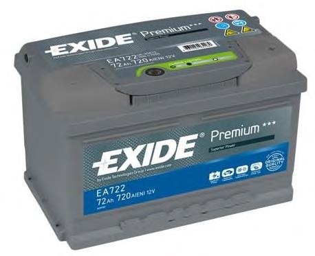 Акумуляторна батарея, АКБ EA722 Exide