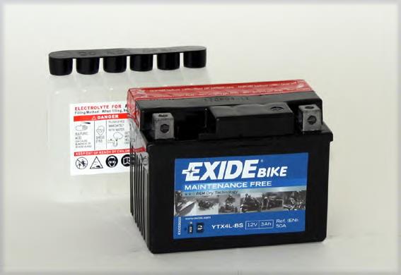 Акумуляторна батарея, АКБ YTX4LBS Exide