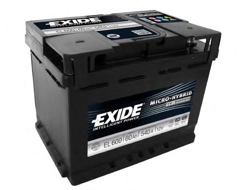Акумуляторна батарея, АКБ EL600 Exide