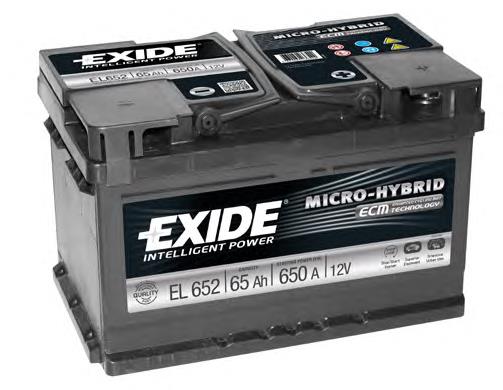 Батарея акумуляторна Exide EL652 ціна, від 123.85 USD