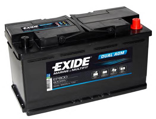 Батарея акумуляторна Exide EP800 ціна, від 244.58 USD