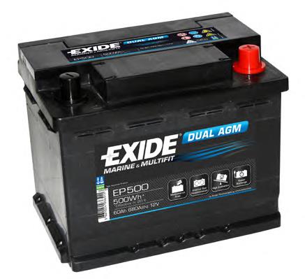 EP500 Exide Авто акумулятор