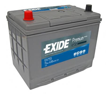 Акумуляторна батарея, АКБ EA755 Exide