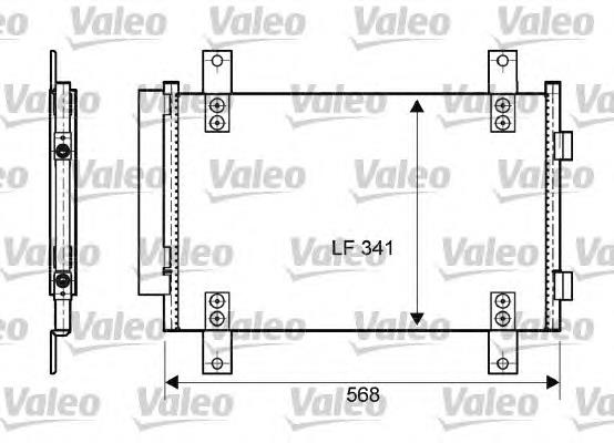 Радіатор кондиціонера 814081 VALEO