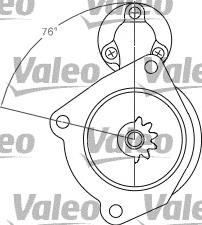 458199 VALEO PHC Стартер (6,7 кВт, 24 В)