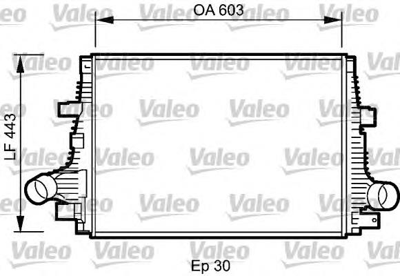 Радіатор інтеркулера Fiat/Alfa/Lancia 60692222