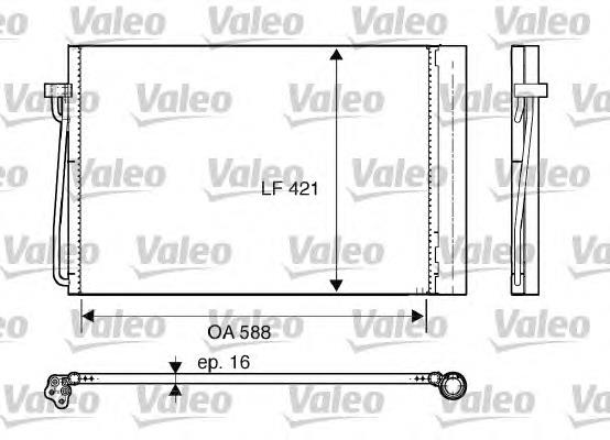 Купити 817850 VALEO Радіатор системи охолодження кондиціонера
