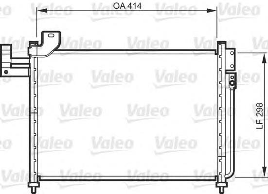 Радіатор кондиціонера BJ3A61480 Mazda