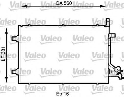 Радіатор кондиціонера 818194 VALEO