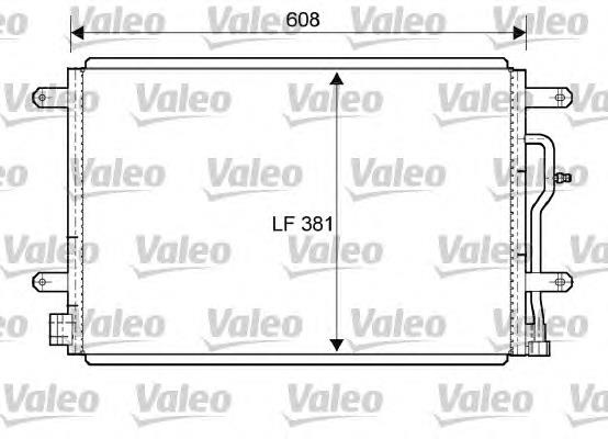 Конденсатор кондиціонера VALEO 818190 ціна, від 84.58 USD