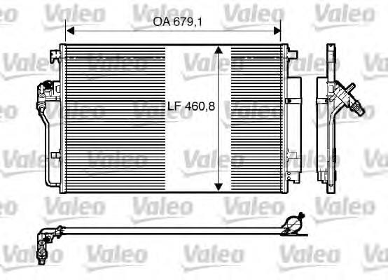 Конденсатор кондиціонера VALEO 818173 ціна, від 83.43 USD