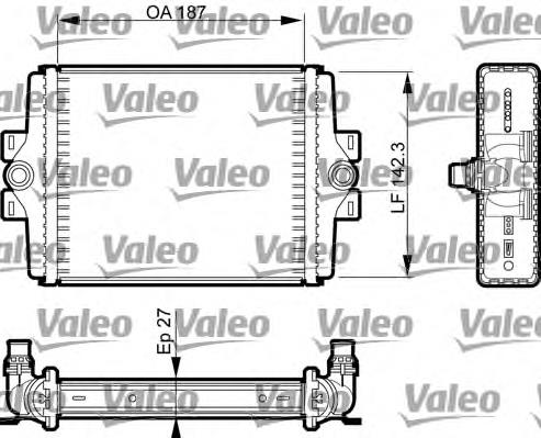 Радіатор охолодження, додатковий VALEO 735467 ціна, від 65.24 USD