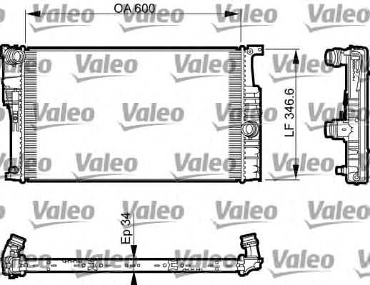 Радіатор 735464 VALEO