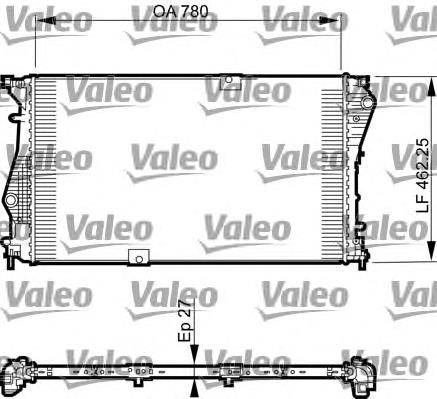 Радіатор 735599 VALEO