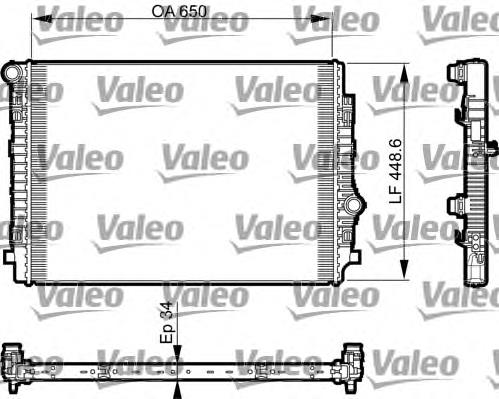 Радіатор 735549 VALEO