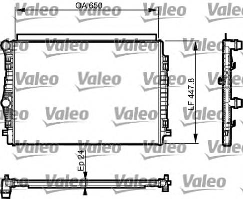Купити 735559 VALEO Радіатор двигуна