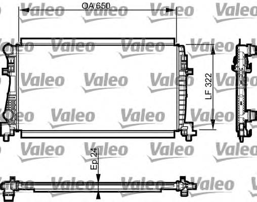 Радіатор основний VALEO 735557 ціна, від 88.96 USD