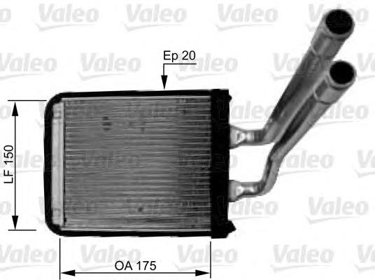 Радіатор пічки (обігрівача) VALEO 812436 ціна, від 64.08 USD