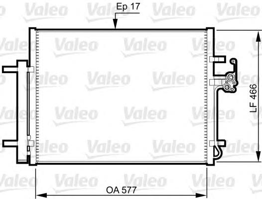 Купити 814360 VALEO Радіатор системи охолодження кондиціонера