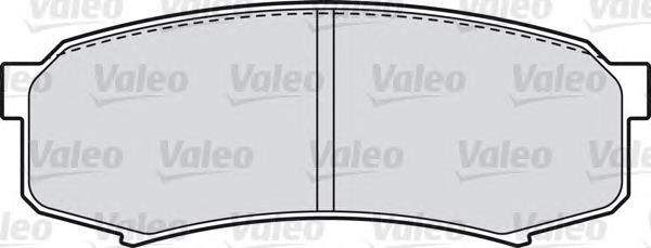 598777 VALEO колодки гальмові задні, дискові