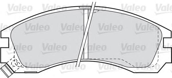 598517 VALEO колодки гальмівні передні, дискові