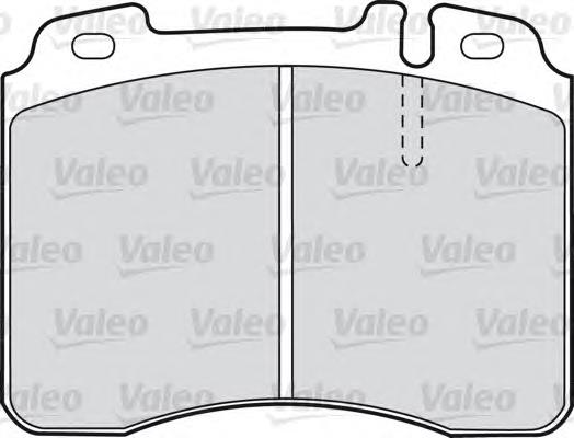 Колодки гальмівні передні, дискові 598601 VALEO